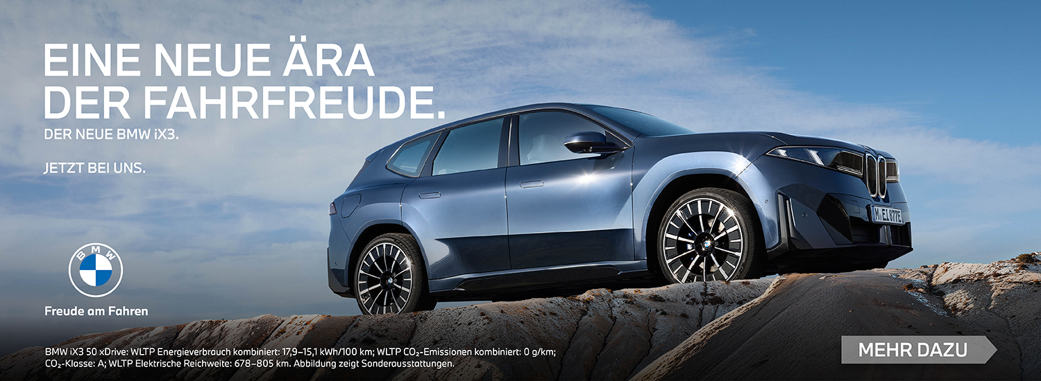 EINE NEUE ÄRA DER FAHRFREUDE. DER NEUE BMW iX3.
